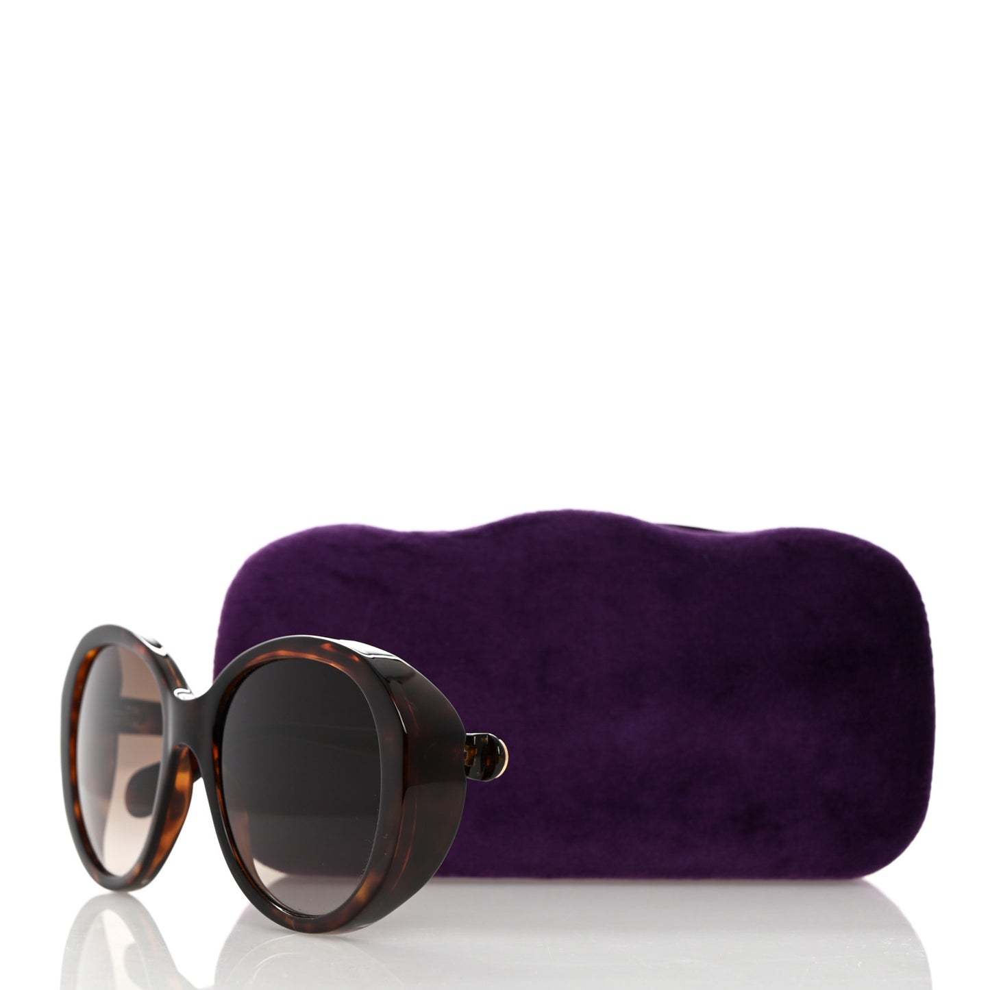 Acetate Round GG Sunglasses GG0368S Havana