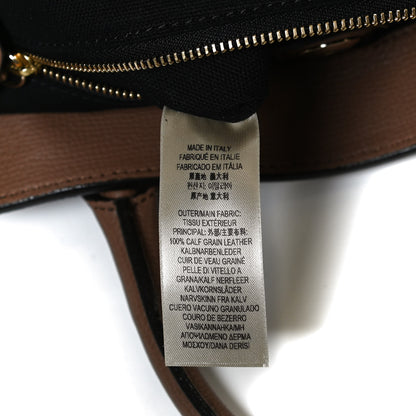 Burberry Grainy Calfskin House Check Medium Banner Tote Tan 8 of 15