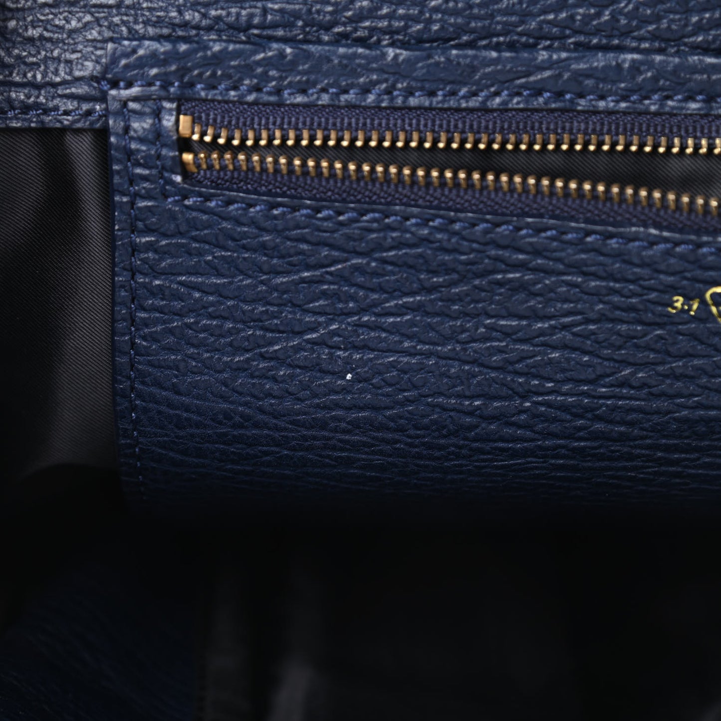 Textured Calfskin Large Pashli Satchel Ink