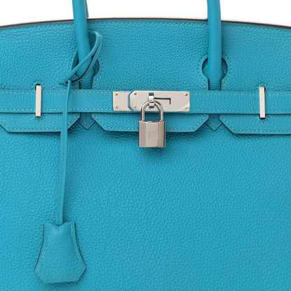 Hermes Togo Birkin 30 Turquoise 8 of 13