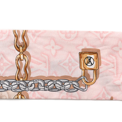Louis Vuitton Silk Monogram Confidential Bandeau Light Pink 4 of 4