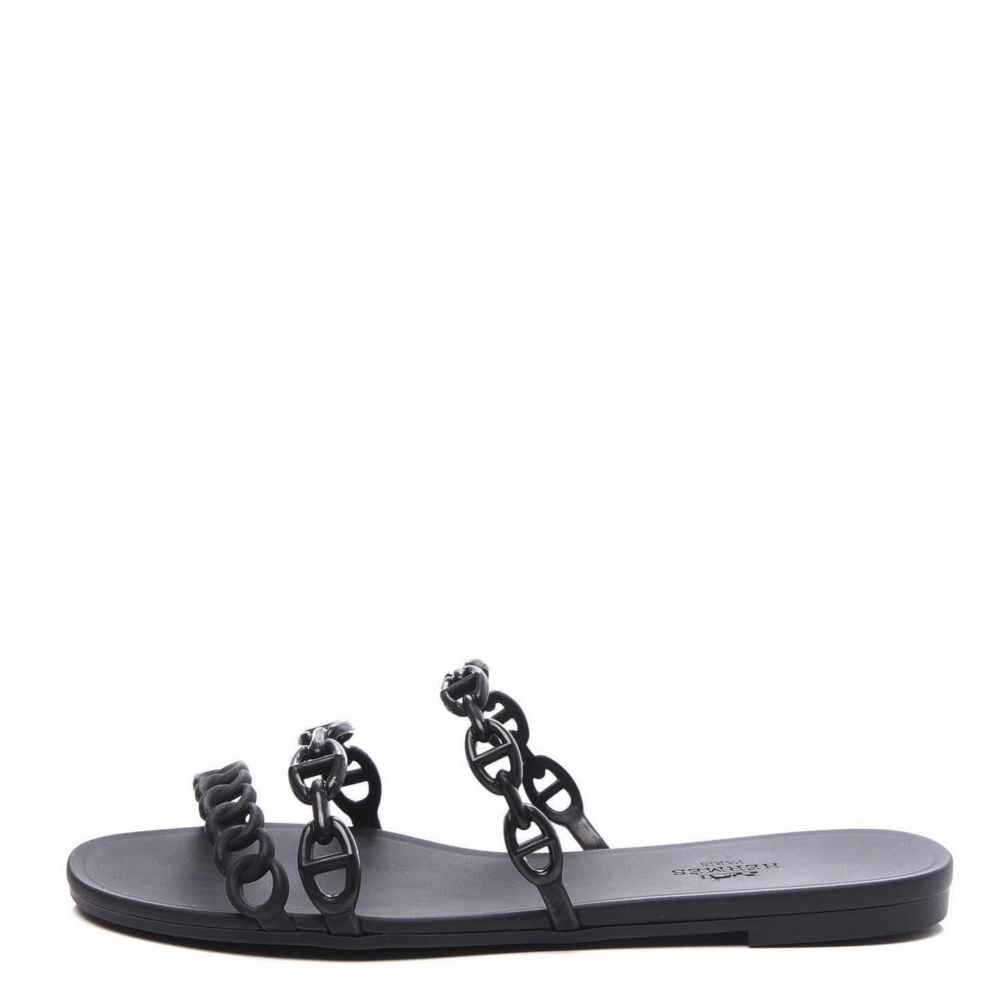 Rubber Chaine d'Ancre Rivage Sandals 37 Black