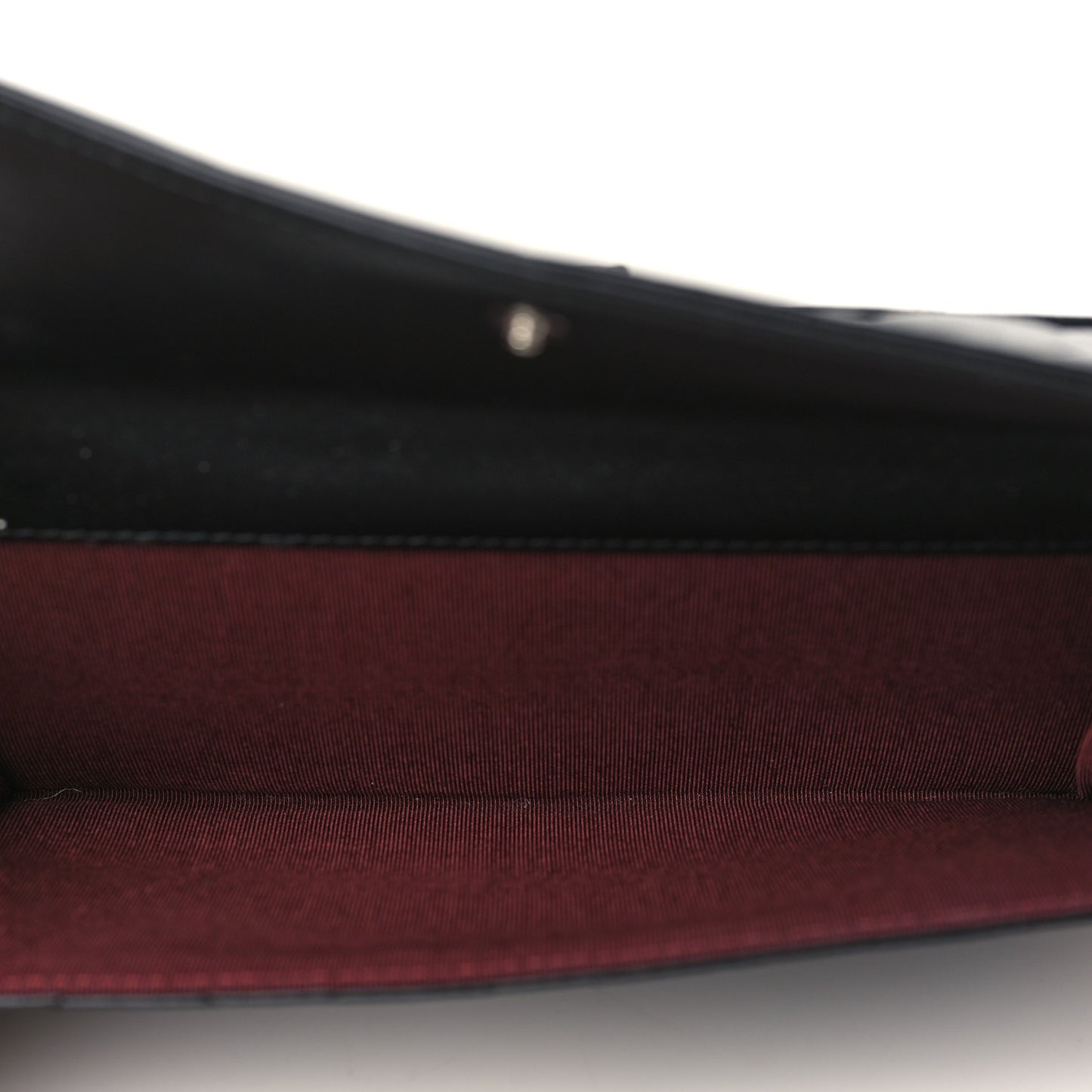 Lambskin Quilted Long Flap Wallet Black