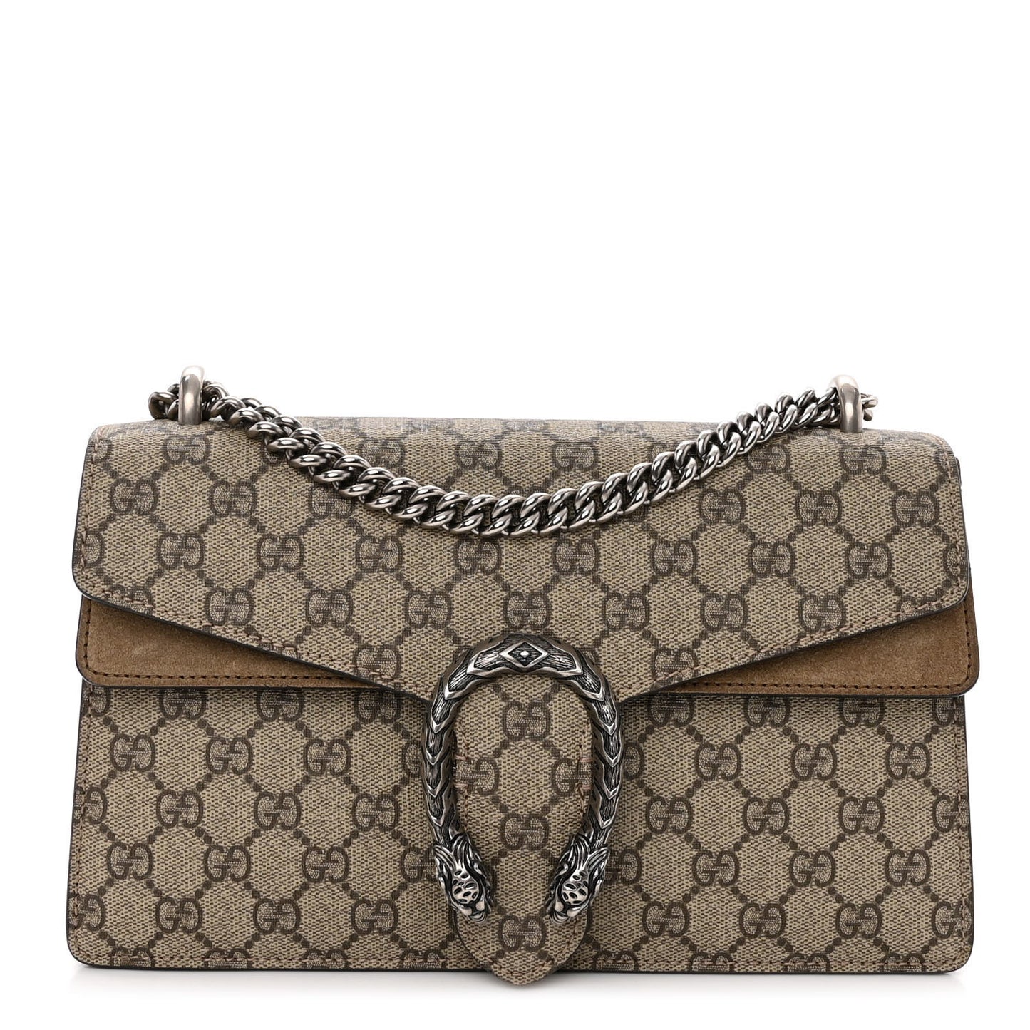 GG Supreme Monogram Small Dionysus Shoulder Bag Taupe