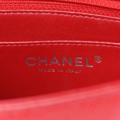 Chanel Caviar Quilted Mini Square Flap Red 6 of 10