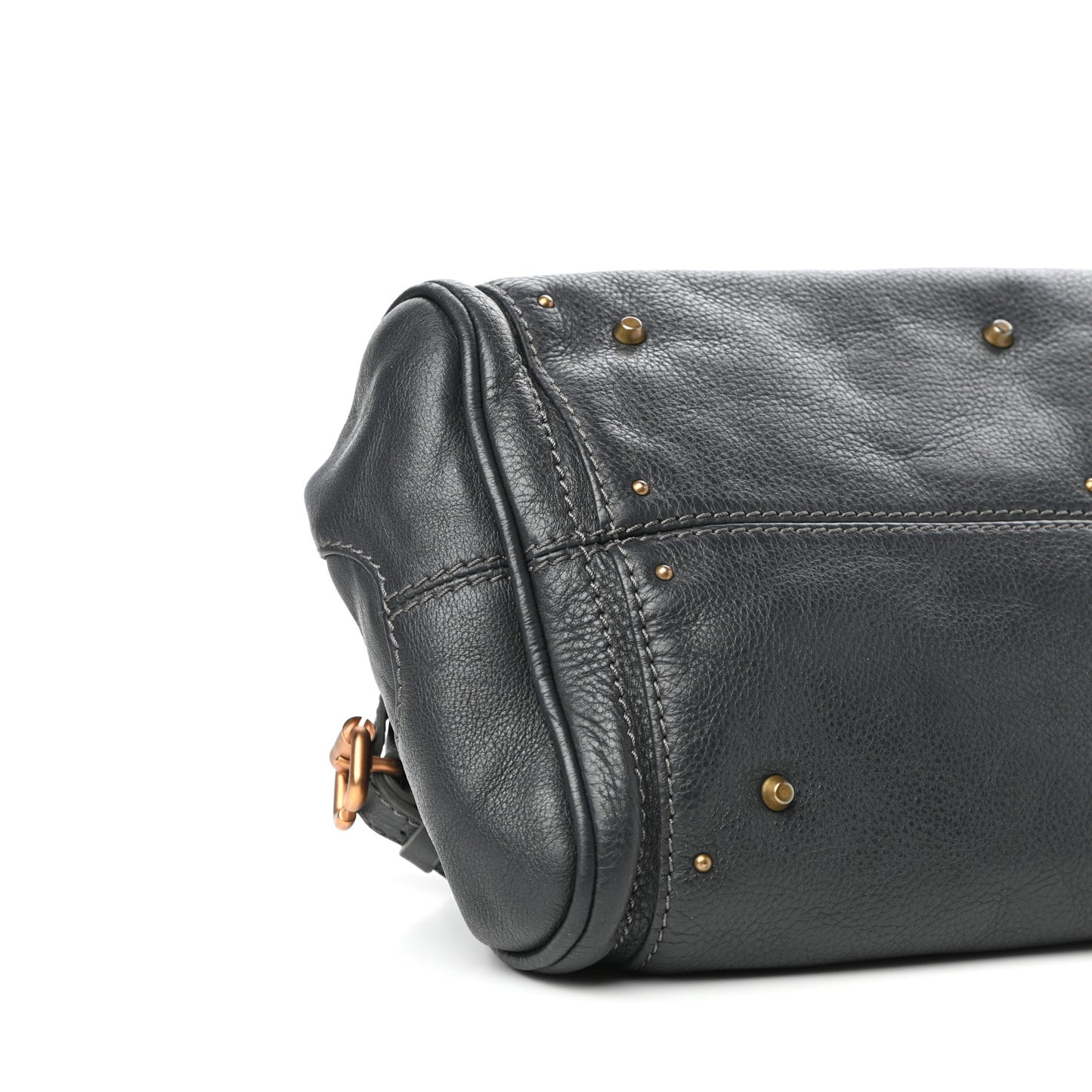 Calfskin Medium Paddington Satchel Black
