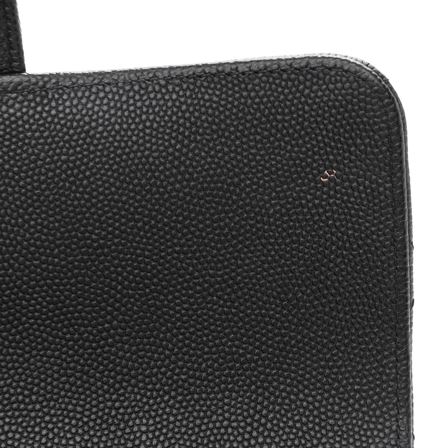 Caviar Quilted Mini Rectangular Flap Black