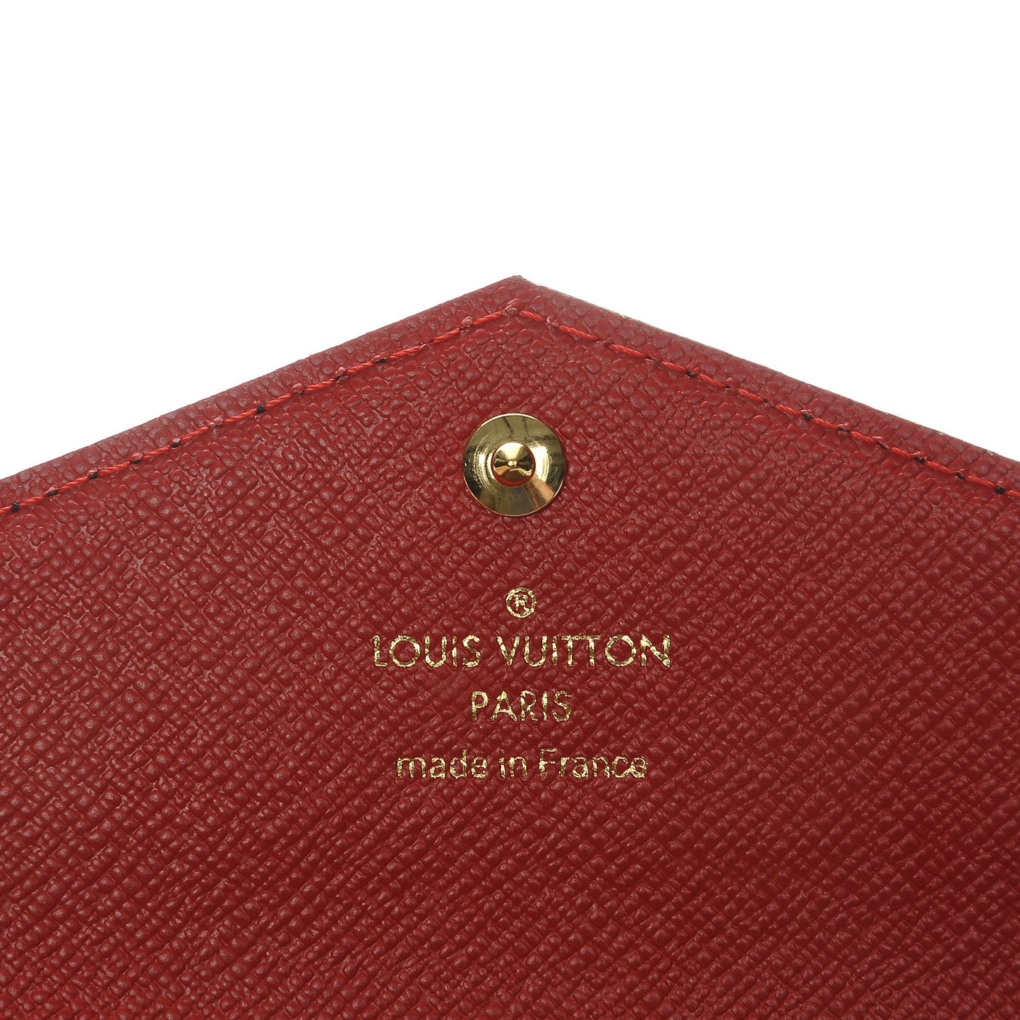 Monogram Daily Organizer Envelope Insert Red