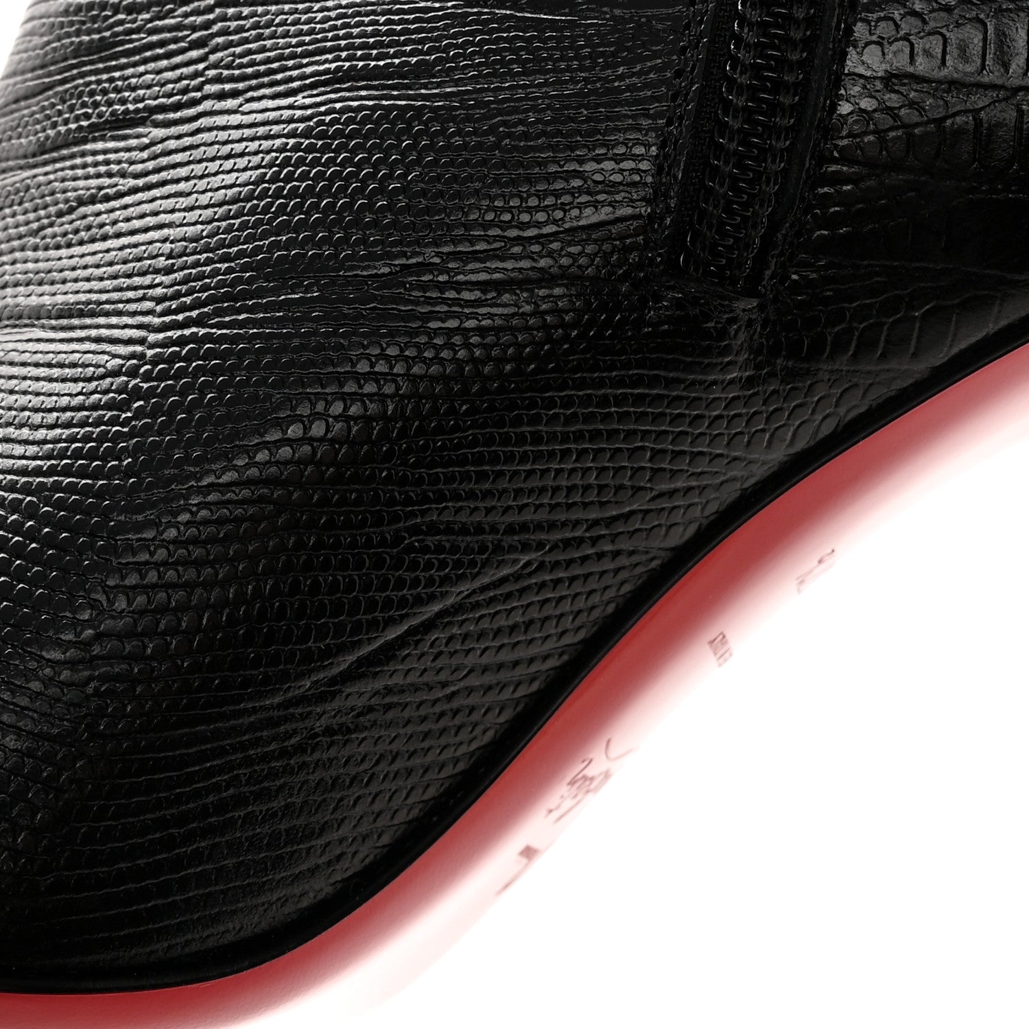 Christian Louboutin Calfskin Lizard Embossed So Kate Booty 85 Ankle Boots 37.5 Black 11 of 12