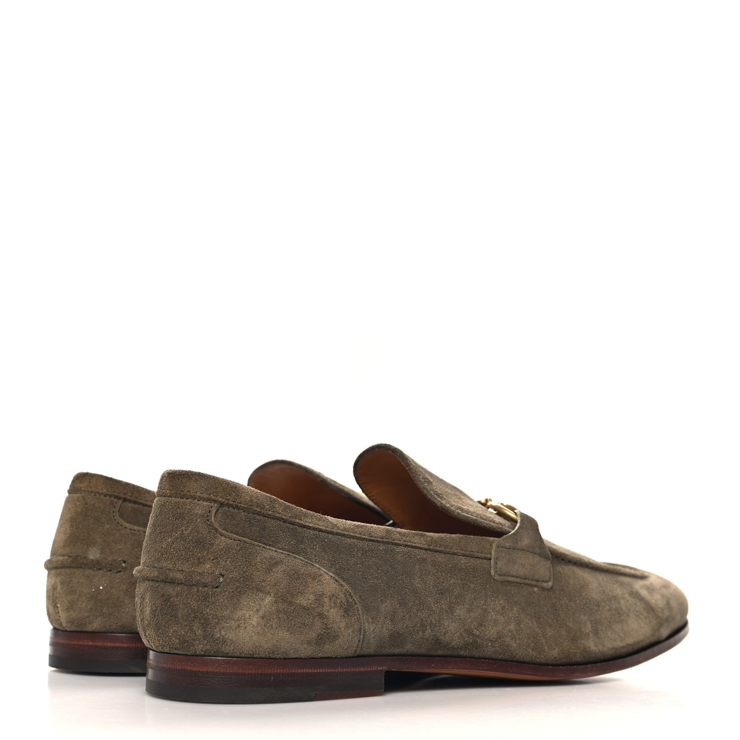 Suede Horsebit Mens Jordaan Loafers 9.5 Olive Green