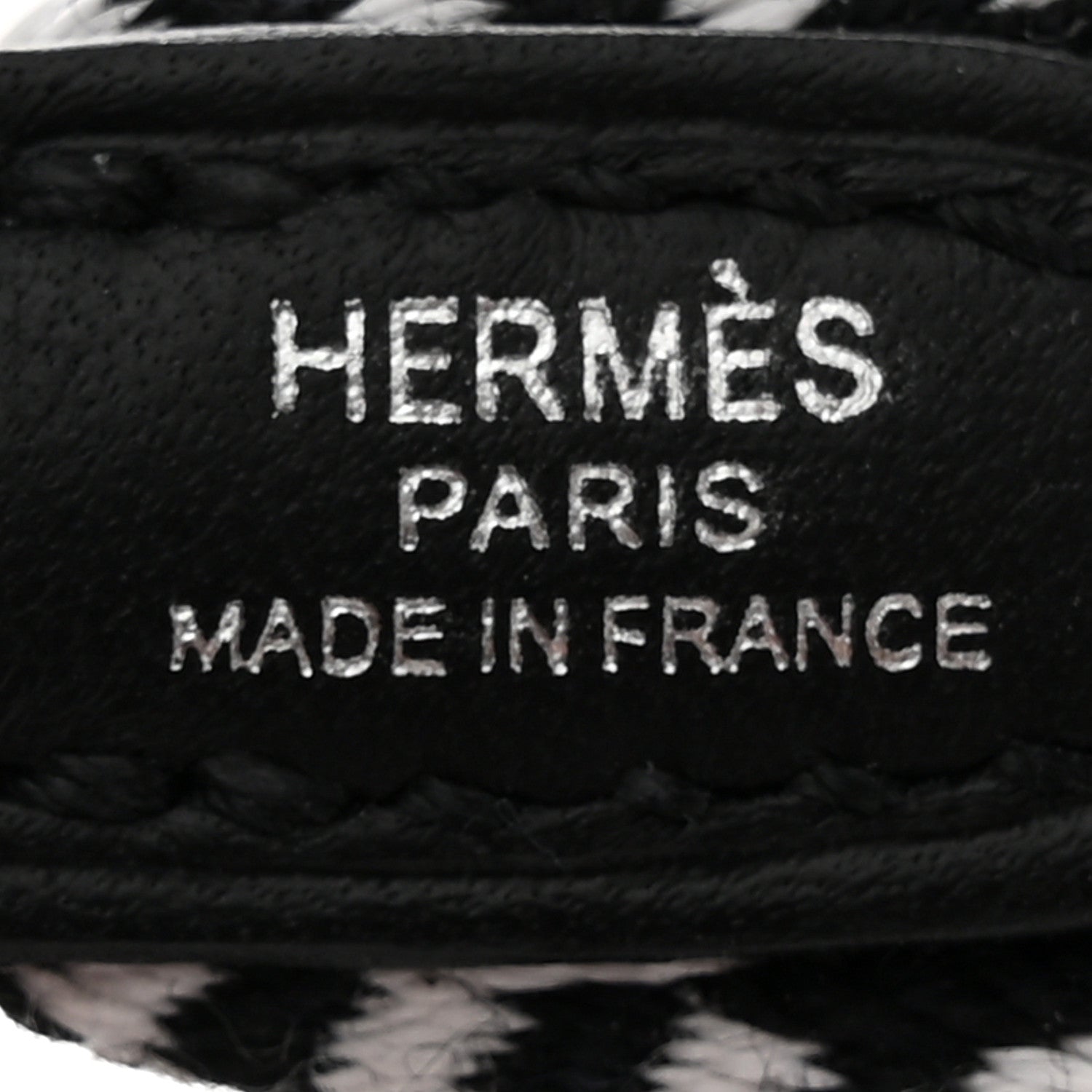 Hermes Toile Swift 25mm Sangle Cavale Shoulder Strap Black Ecru 3 of 4