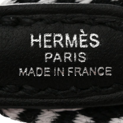 Hermes Toile Swift 25mm Sangle Cavale Shoulder Strap Black Ecru 3 of 4