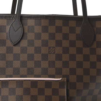 Louis Vuitton Damier Ebene Neo Neverfull MM Rose Ballerine 11 of 12