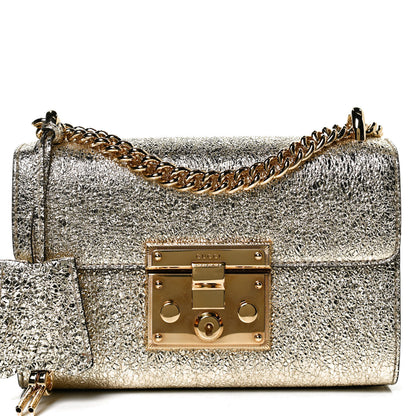 Gucci Galassia Small Padlock Shoulder Bag Platino 9 of 11
