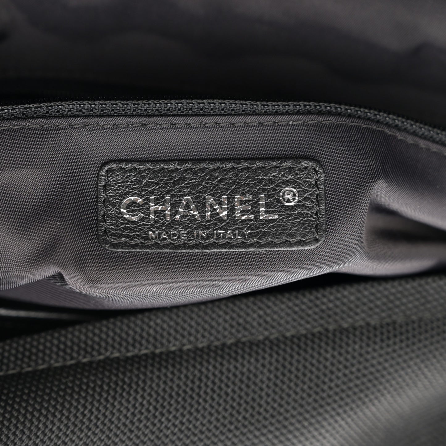 Coated Canvas Stitched XL Paris Biarritz Tote Black