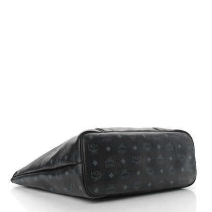 MCM Visetos Shopping Tote Black 4 of 16
