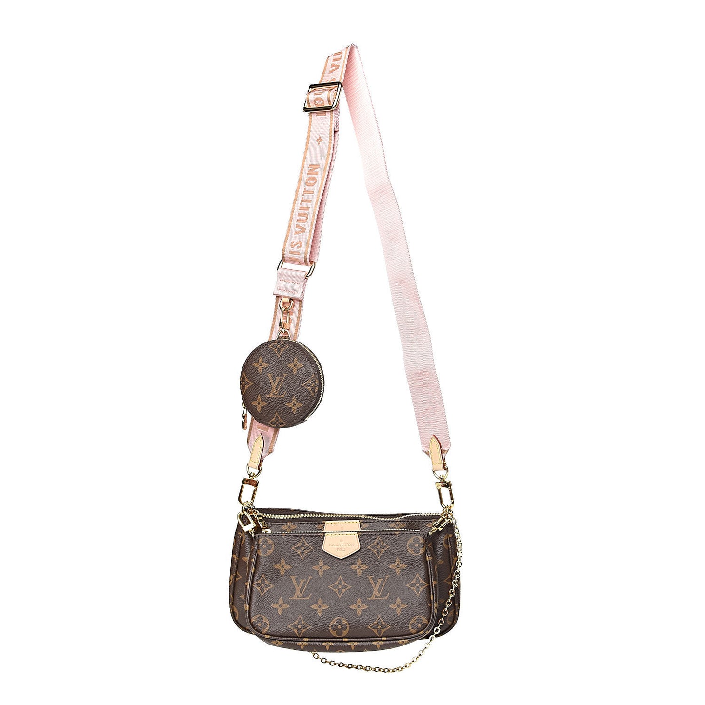 Monogram Multi Pochette Accessories Rose Clair