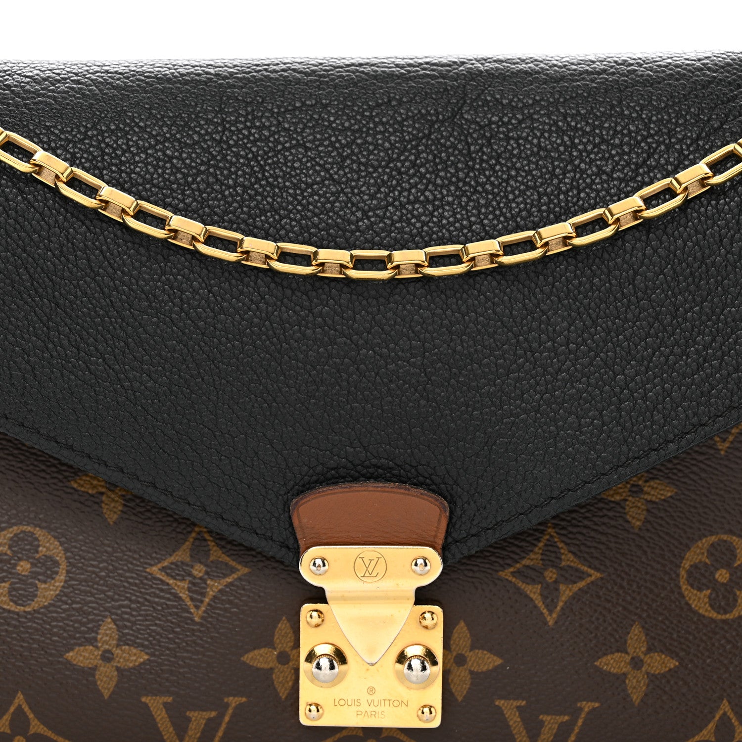 Louis Vuitton Monogram Pallas Chain Black 5 of 10