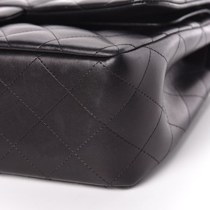Chanel Lambskin Quilted Jumbo Double Flap Black 11 of 14
