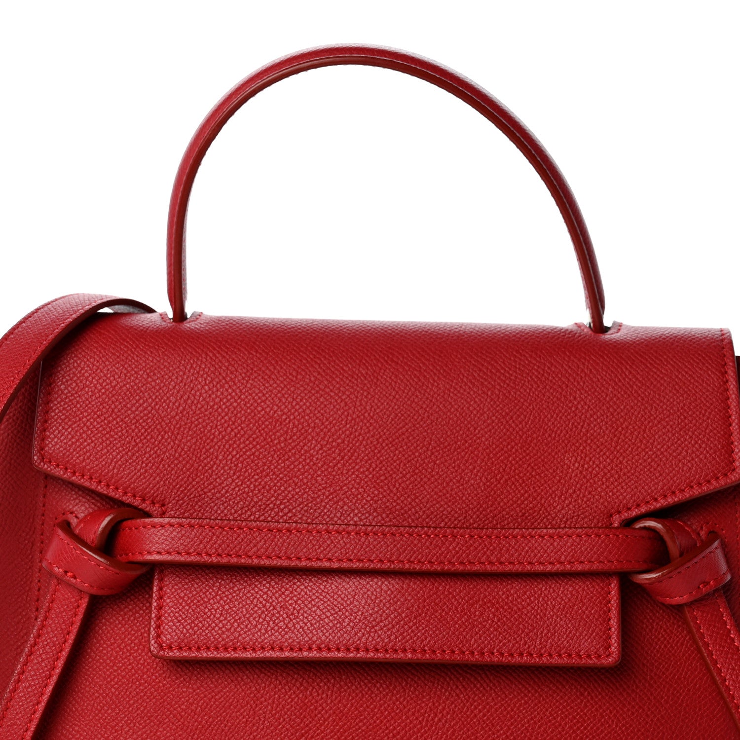 Celine Baby Grained Calfskin Micro Belt Bag Coquelicot 7 of 11