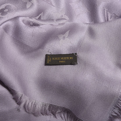Louis Vuitton Wool Silk Monogram Shawl Parme 3 of 3