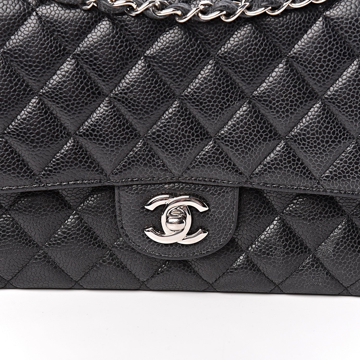 Chanel Caviar Quilted Medium Double Flap Black 15 of 15