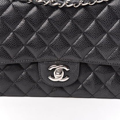 Chanel Caviar Quilted Medium Double Flap Black 15 of 15
