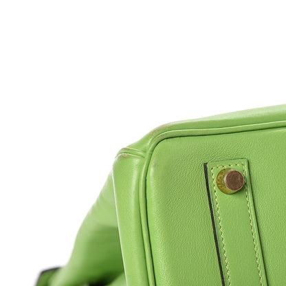 Hermes Veau Gulliver Birkin 35 Vert Cru 13 of 18