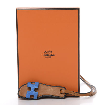 Hermes Epsom Butler Calfskin Hunter Oran Nano Bag Charm Bleu Frida 5 of 5