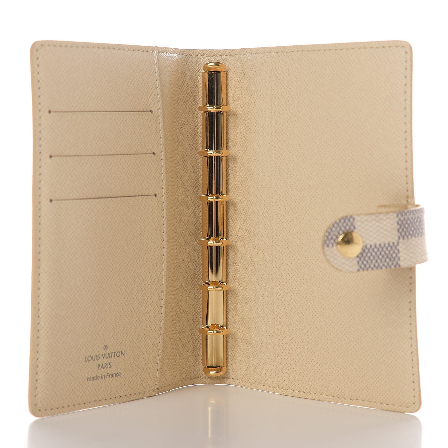 Louis Vuitton Damier Azur Small Ring Agenda Cover 4 of 9