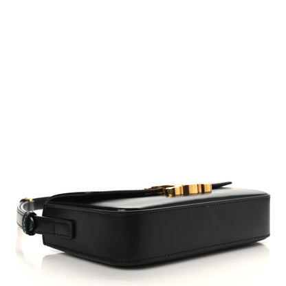 Celine Shiny Calfskin Triomphe Shoulder Bag Black 4 of 10