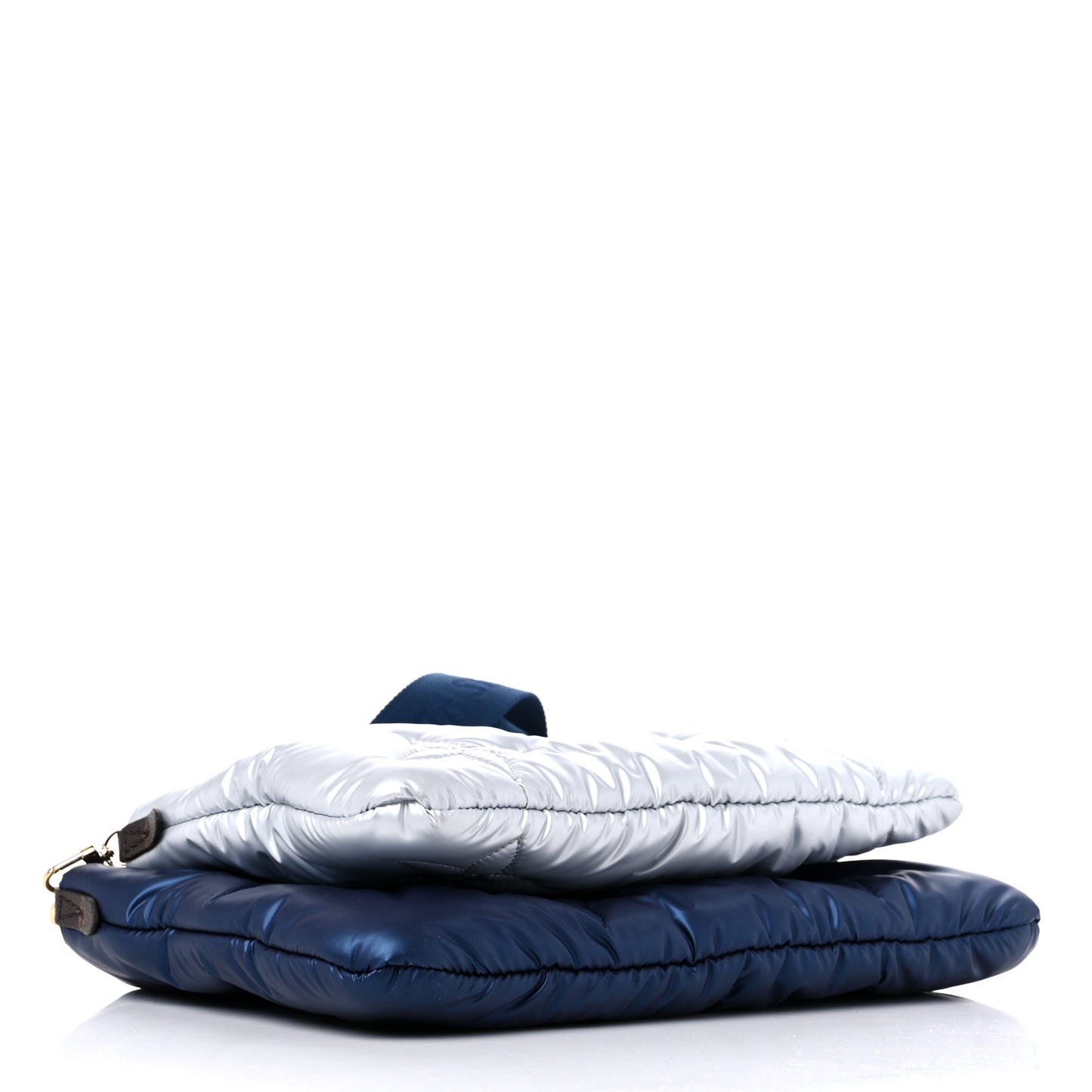 Econyl Monogram Pillow Maxi Multi Pochette Accessories Navy Silver