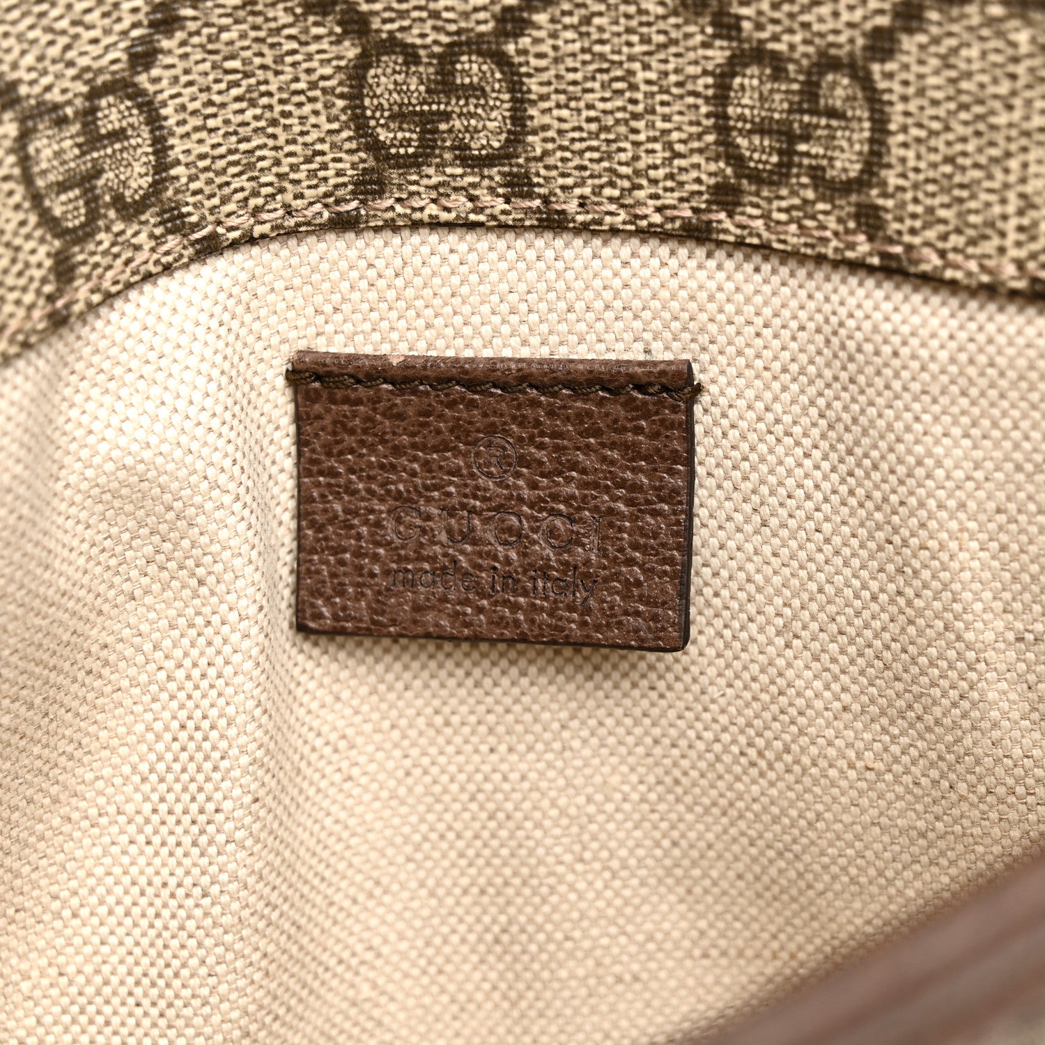 Gucci GG Supreme Monogram Neo Vintage Web Belt Bag Brown 6 of 11