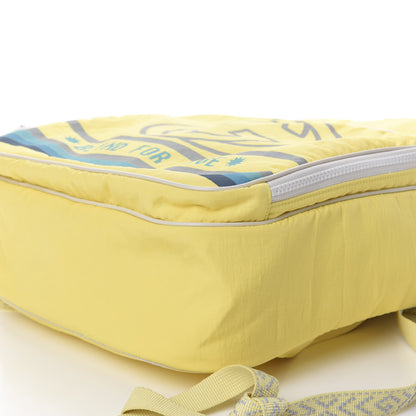 Gucci Nylon Twill Blind For Love Interlocking G Backpack Pastel Yellow Multicolor 6 of 10