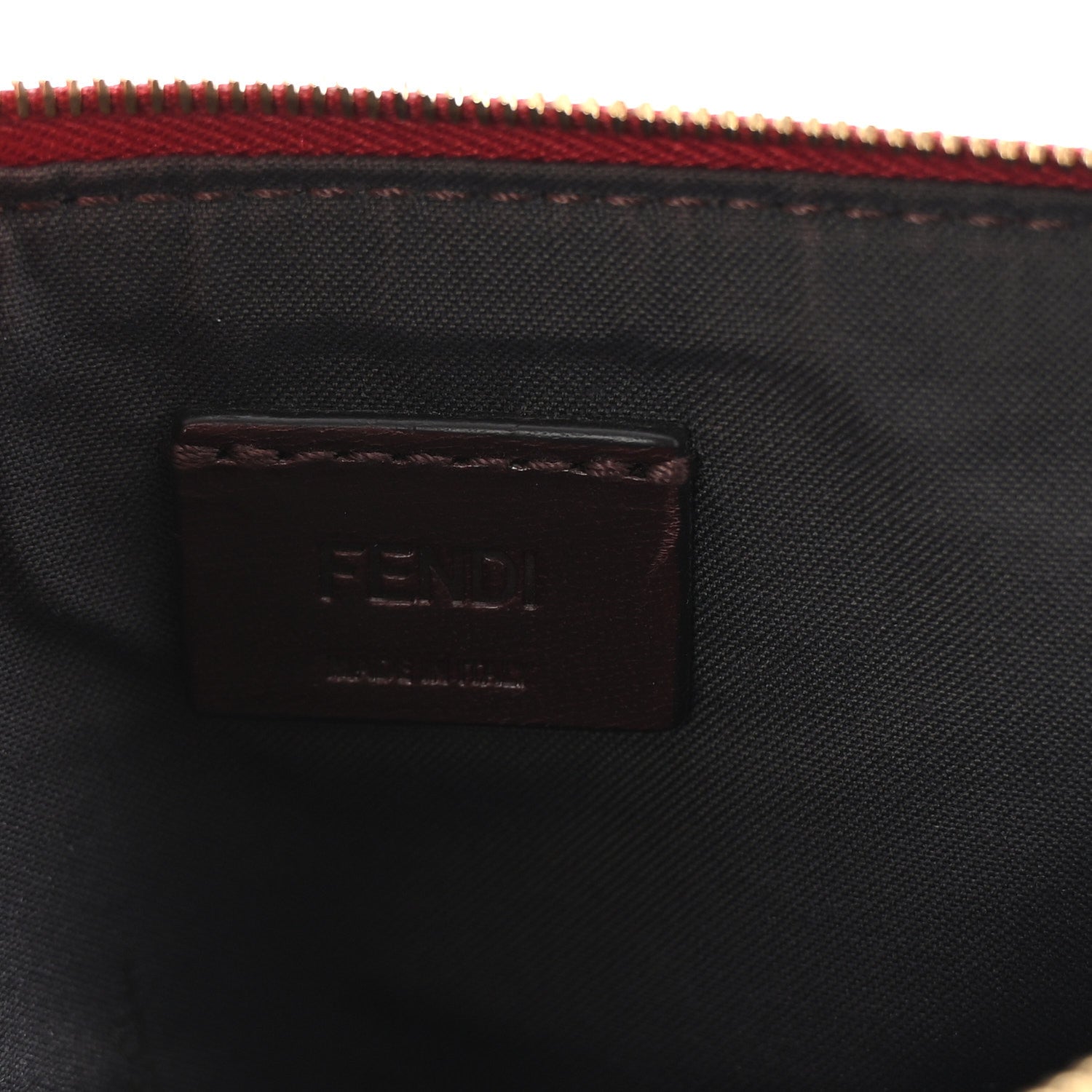 Fendi Calfskin Snakeskin F is Fendi Triplette Pouch Set Red Multicolor 7 of 10