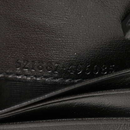 Gucci Boarded Plutone Calfskin Horsebit 1955 Card Case Wallet Black 7 of 9