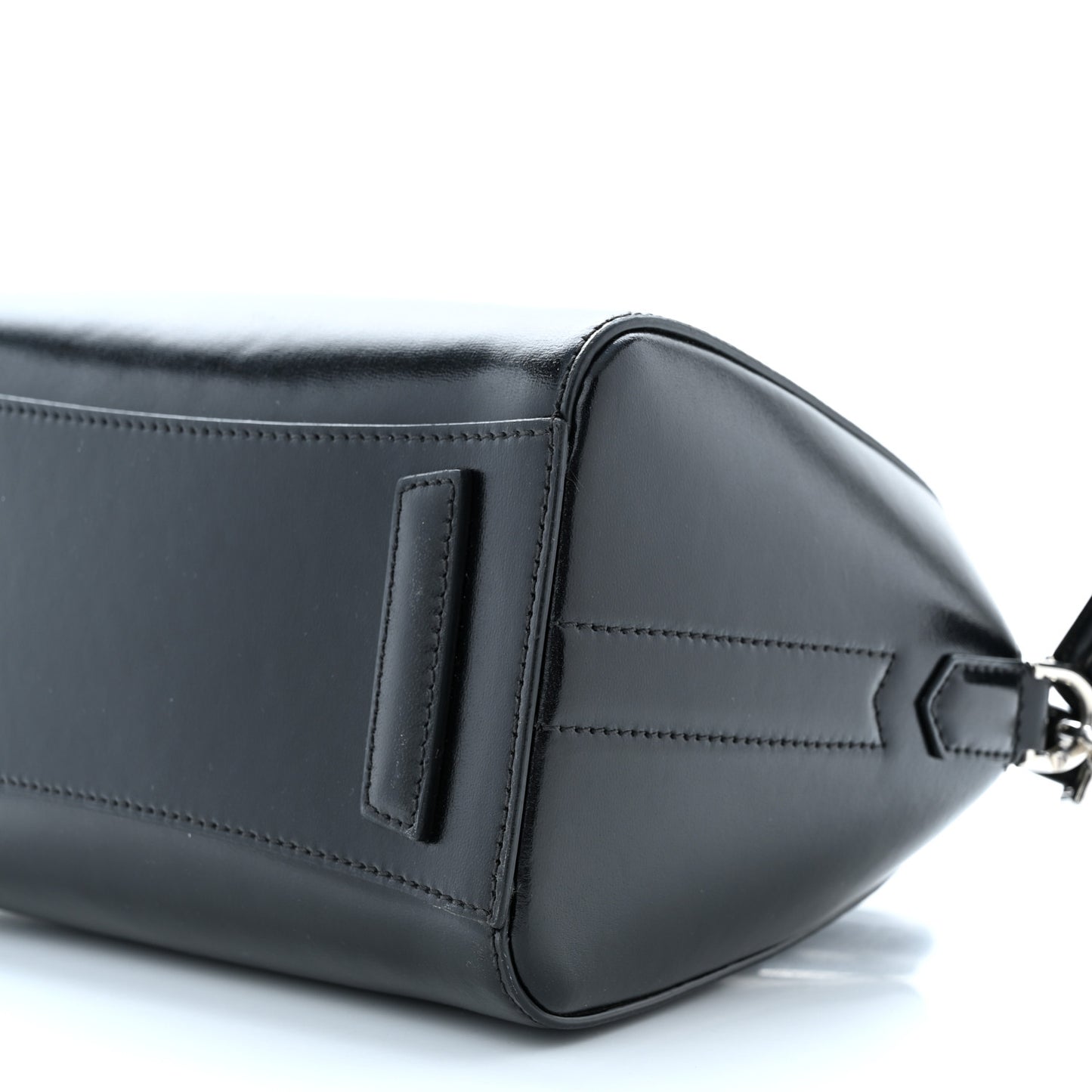Shiny Lord Calfskin Mini Antigona Black