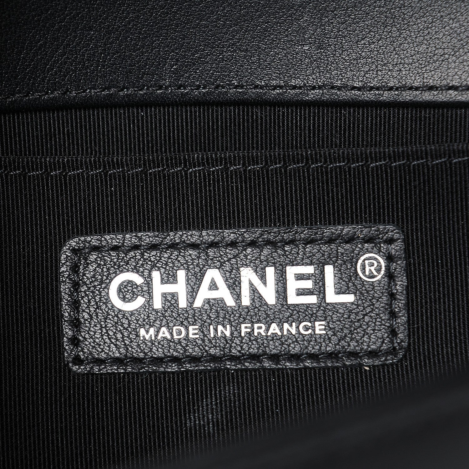 Chanel Calfskin Chevron Quilted Medium Boy Flap Black 6 of 8