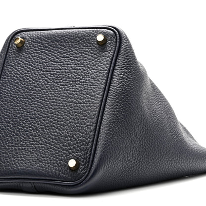 Hermes Taurillon Clemence Picotin Lock 18 PM Bleu Nuit 10 of 11