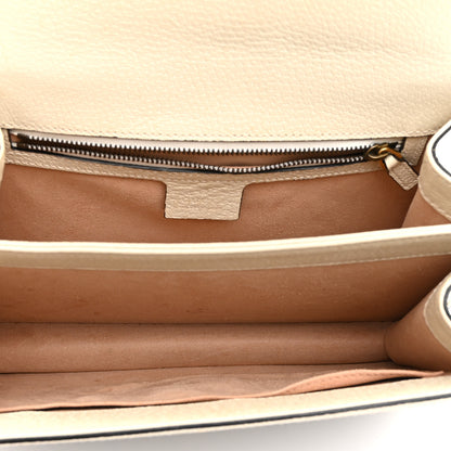 Gucci GG Supreme Monogram Textured Dollar Calfskin Web Small Ophidia Padlock Top Handle Bag Beige Ebony Mystic White 5 of 12