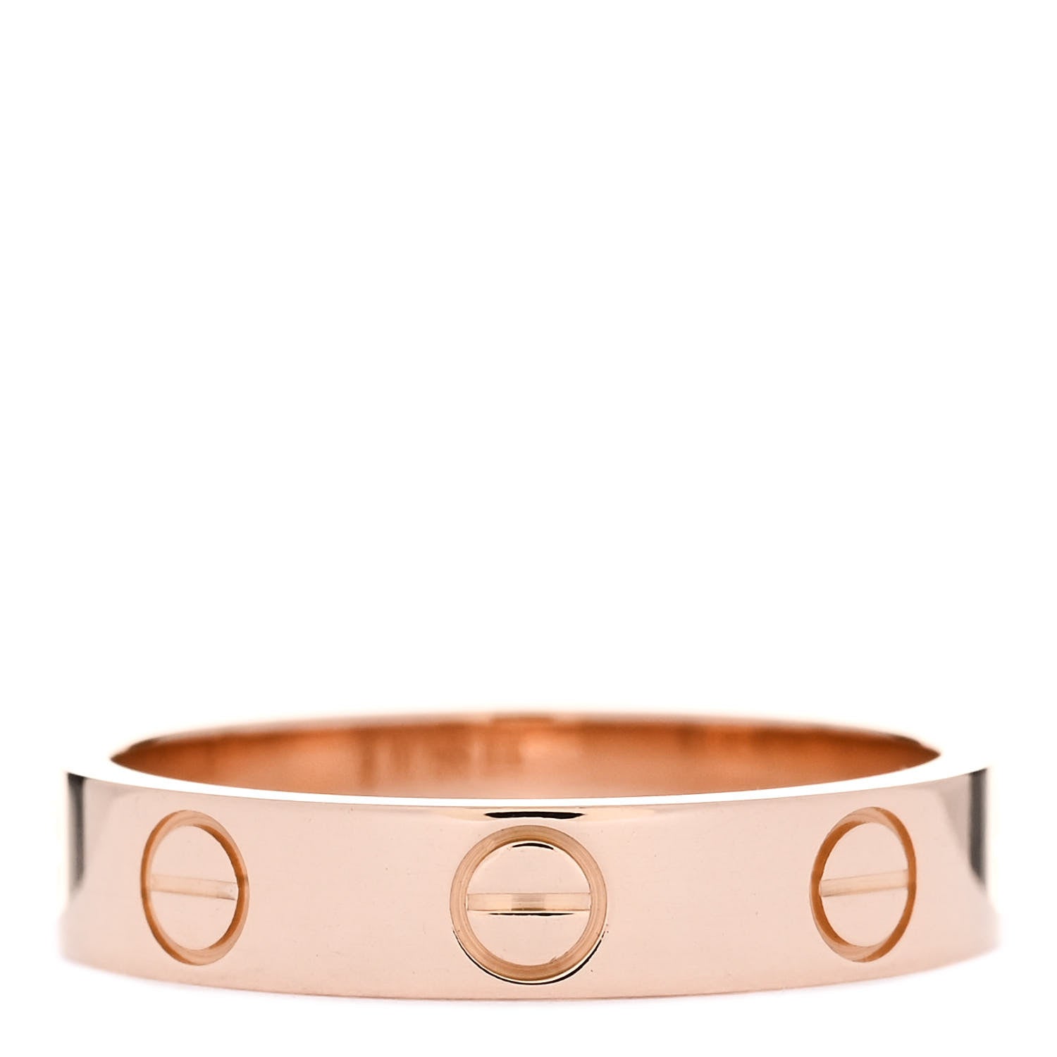 Cartier 18K Pink Gold 3.5mm LOVE Wedding Band Ring 49 4.75 3 of 4