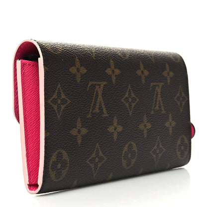 Louis Vuitton Monogram Bloom Flower Emilie Wallet 3 of 9