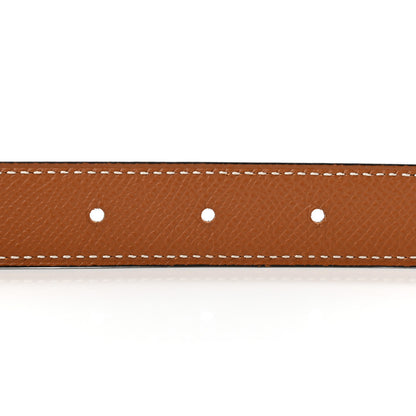Hermes Epsom Swift 24mm Mini Constance H Belt 90 Gold Black 4 of 6