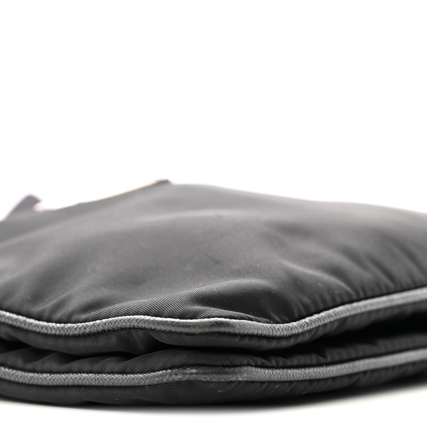 Re-Nylon Saffiano Re-Edition 2000 Double Zip Crossbody Bag Black