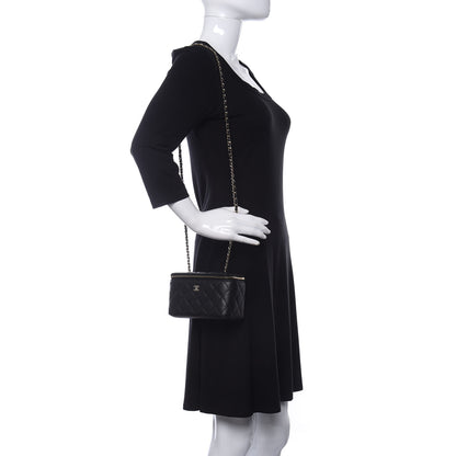 Chanel Caviar Quilted Small Vanity Case With Chain Black 2 of 11