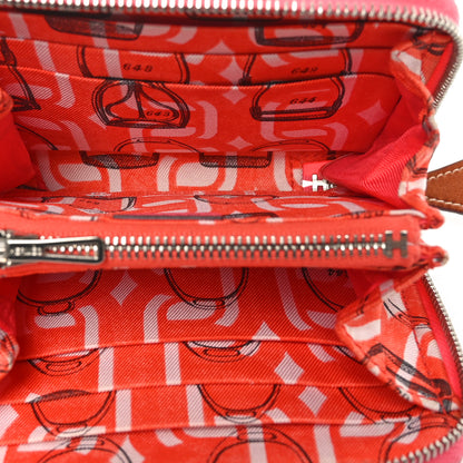 Hermes Epsom Silk'In Compact Wallet Rose Azalee 5 of 6
