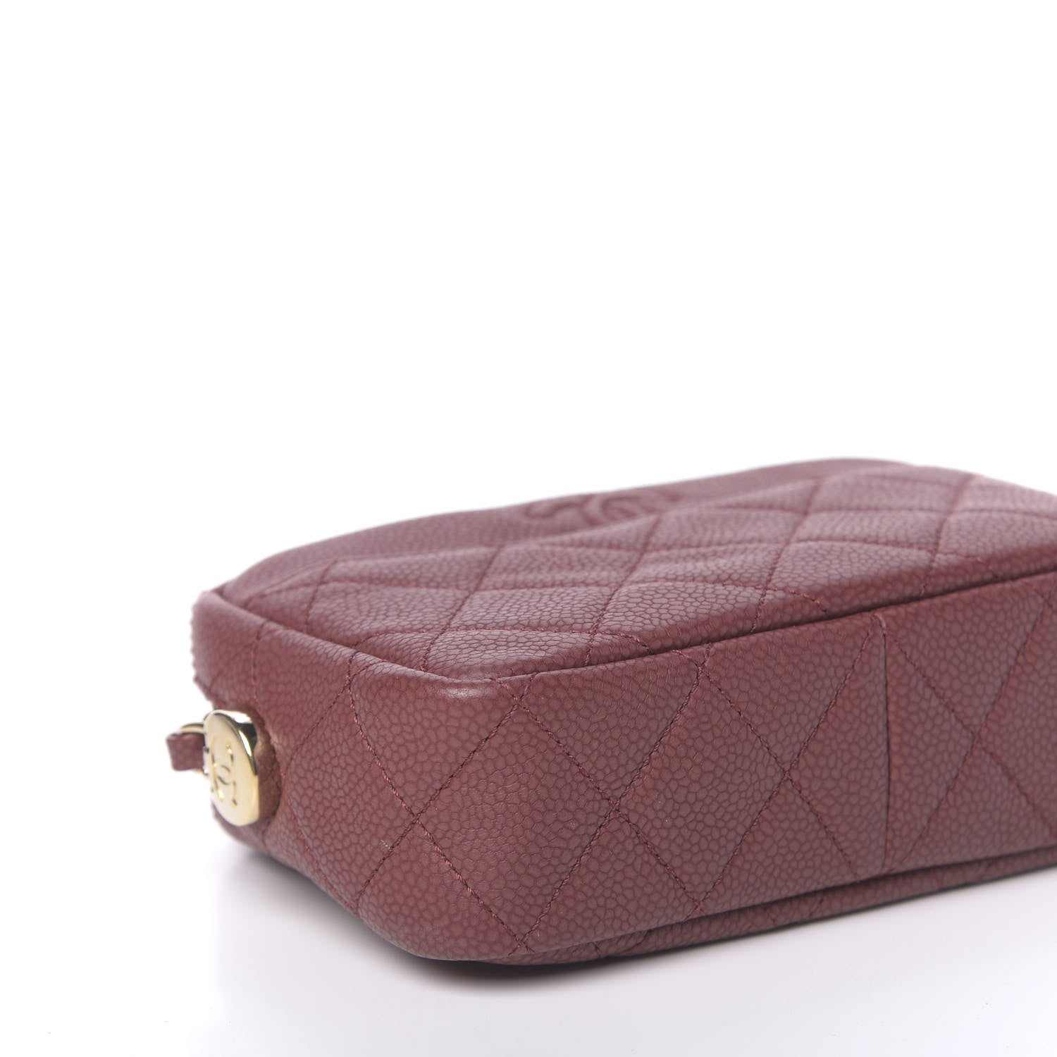 Chanel Caviar Quilted Mini Coco Tassel Camera Case Burgundy 8 of 10