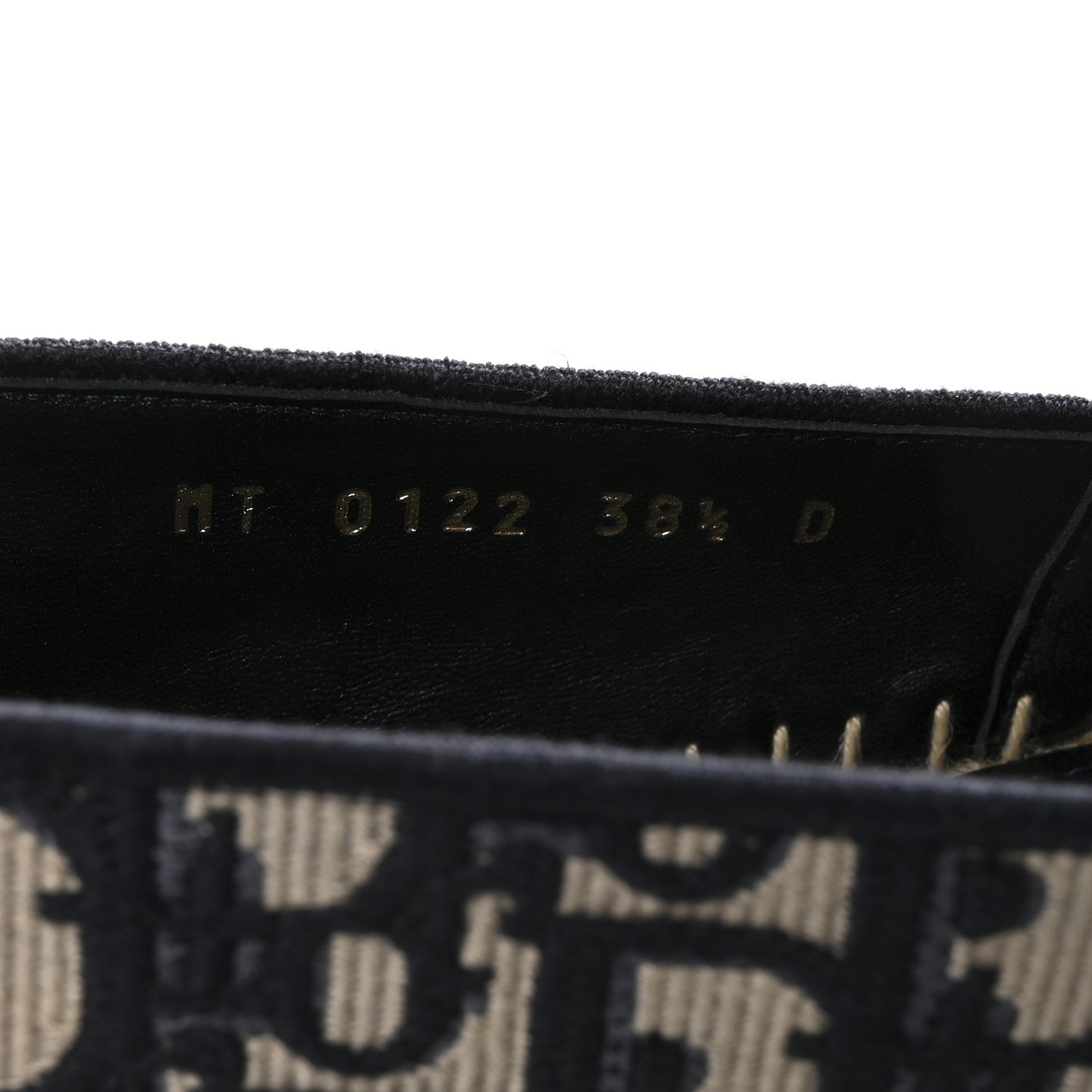 Christian Dior Oblique Embroidered Granville 15mm Espadrilles 38.5 Deep Blue 9 of 10