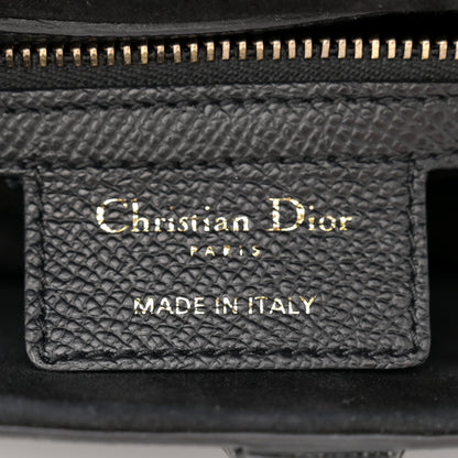 Christian Dior Grained Calfskin Saddle Bag Black 6 of 12
