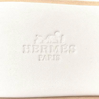 Hermes Calfskin Cork Eze 30 Sandals 36 White 8 of 10